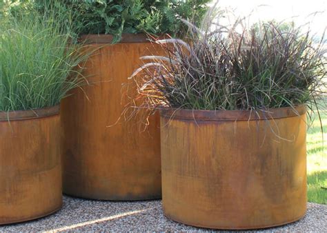 round metal planter boxes|indoor metal planter boxes.